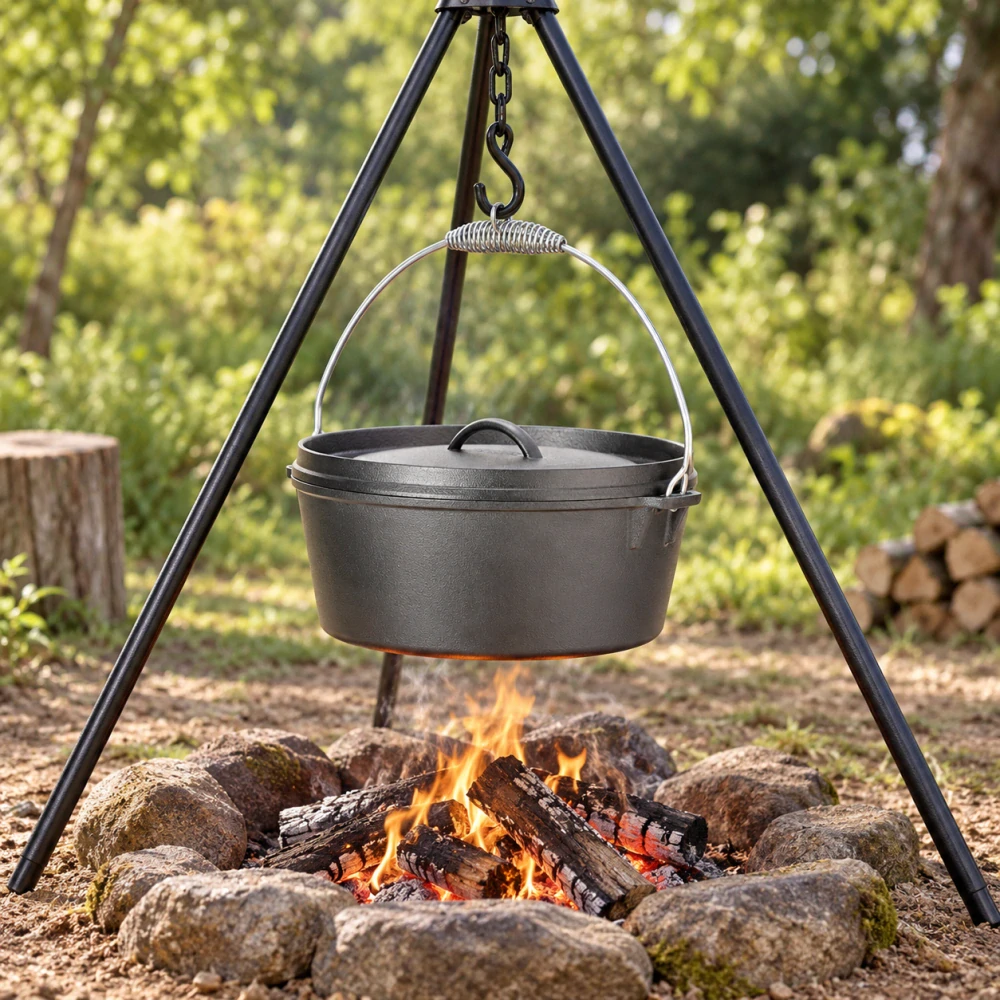 HENDI 629376 – litinový hrnec s poklicí, 7,2 l, Ø 31 cm