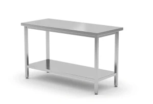 HENDI | Středový stůl s policí, šroubovaný, hloubka 600 mm, Kitchen Line, velikost 1800x600x(H)850mm