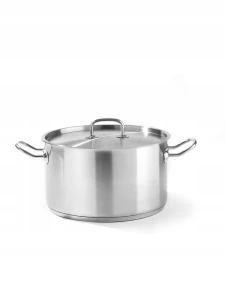 HENDI | Střední hrnec s pokličkou, Kitchen Line, objem  9,5L, ⌀280x(H)155mm