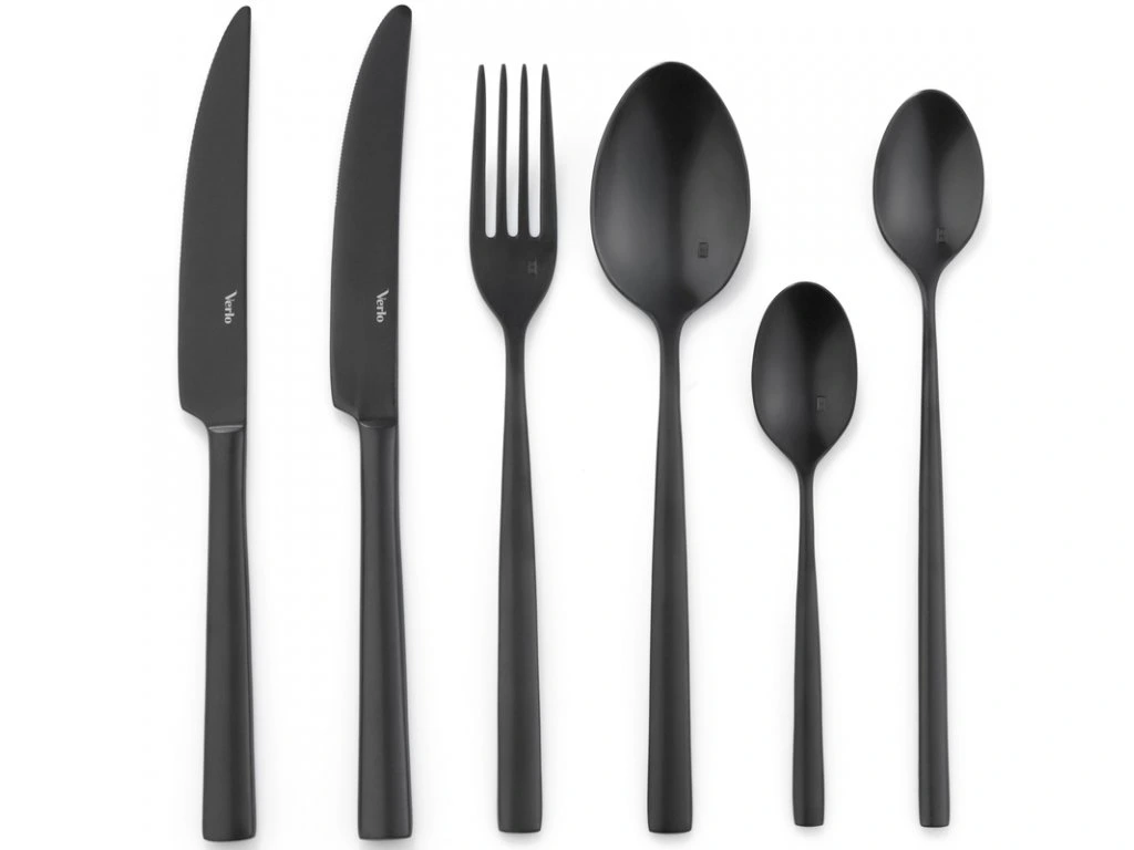 VERLO | Sada příborů, ŘADA SU ČERNÁ, 24 ks