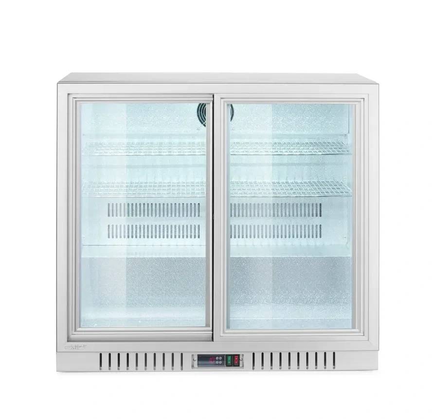 Chladnička se zadním kolejničkou se 2 posuvnými dveřmi, Arktic, 150L, Stříbrná, 220-240V/160W, 900x520x(H)840mm