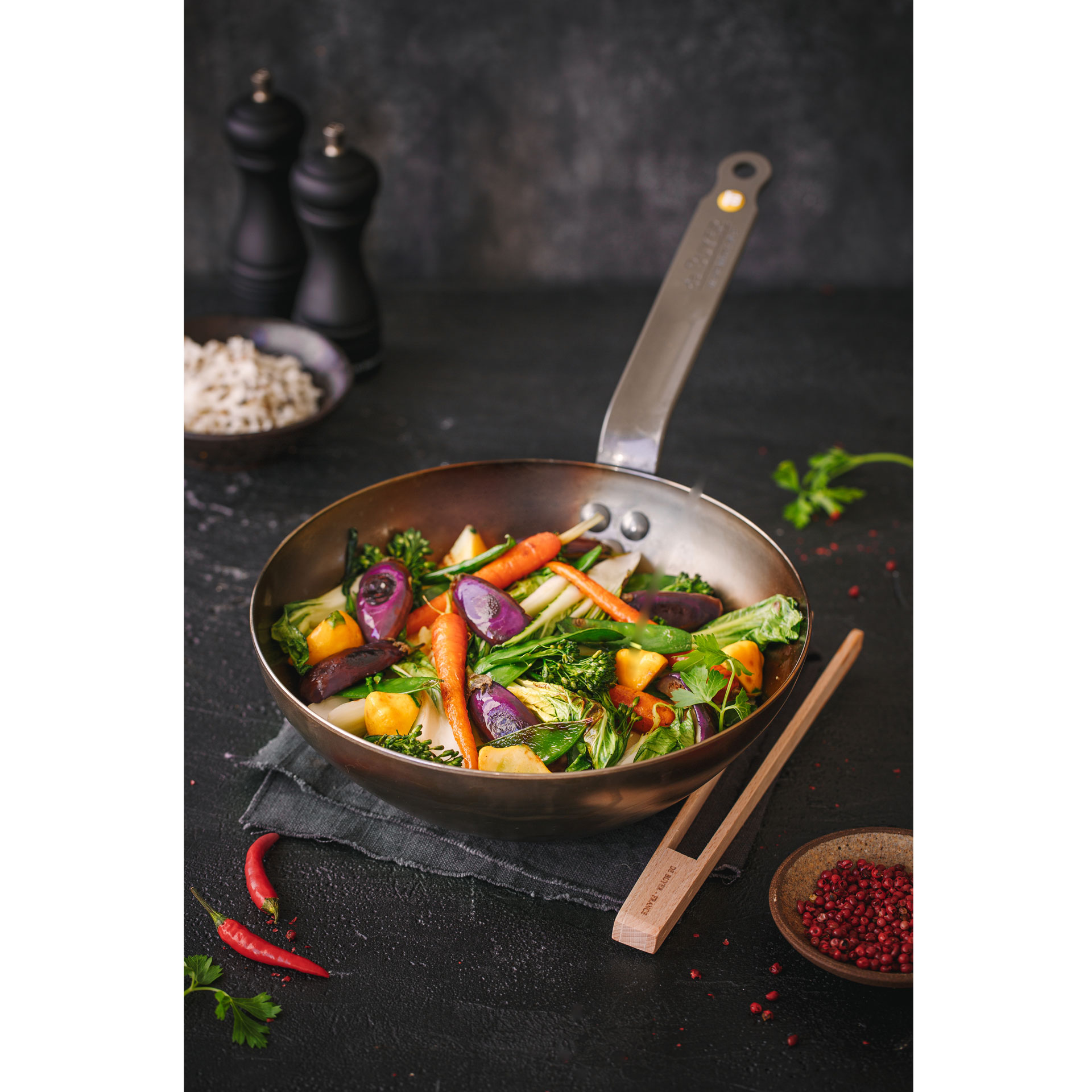 De Buyer | WOK pánev, Mineral B, průměr 24 cm 