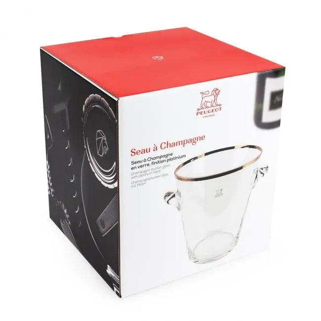 PEUGEOT | Chladič na víno, skleněný, výška 22 cm, průměr 21 cm