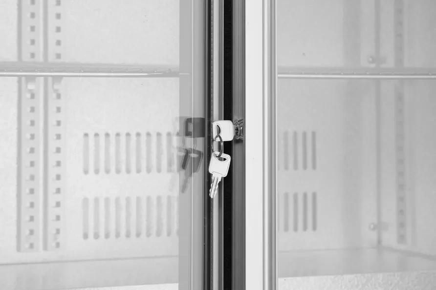 Chladnička se zadním kolejničkou se 2 posuvnými dveřmi, Arktic, 150L, Stříbrná, 220-240V/160W, 900x520x(H)840mm