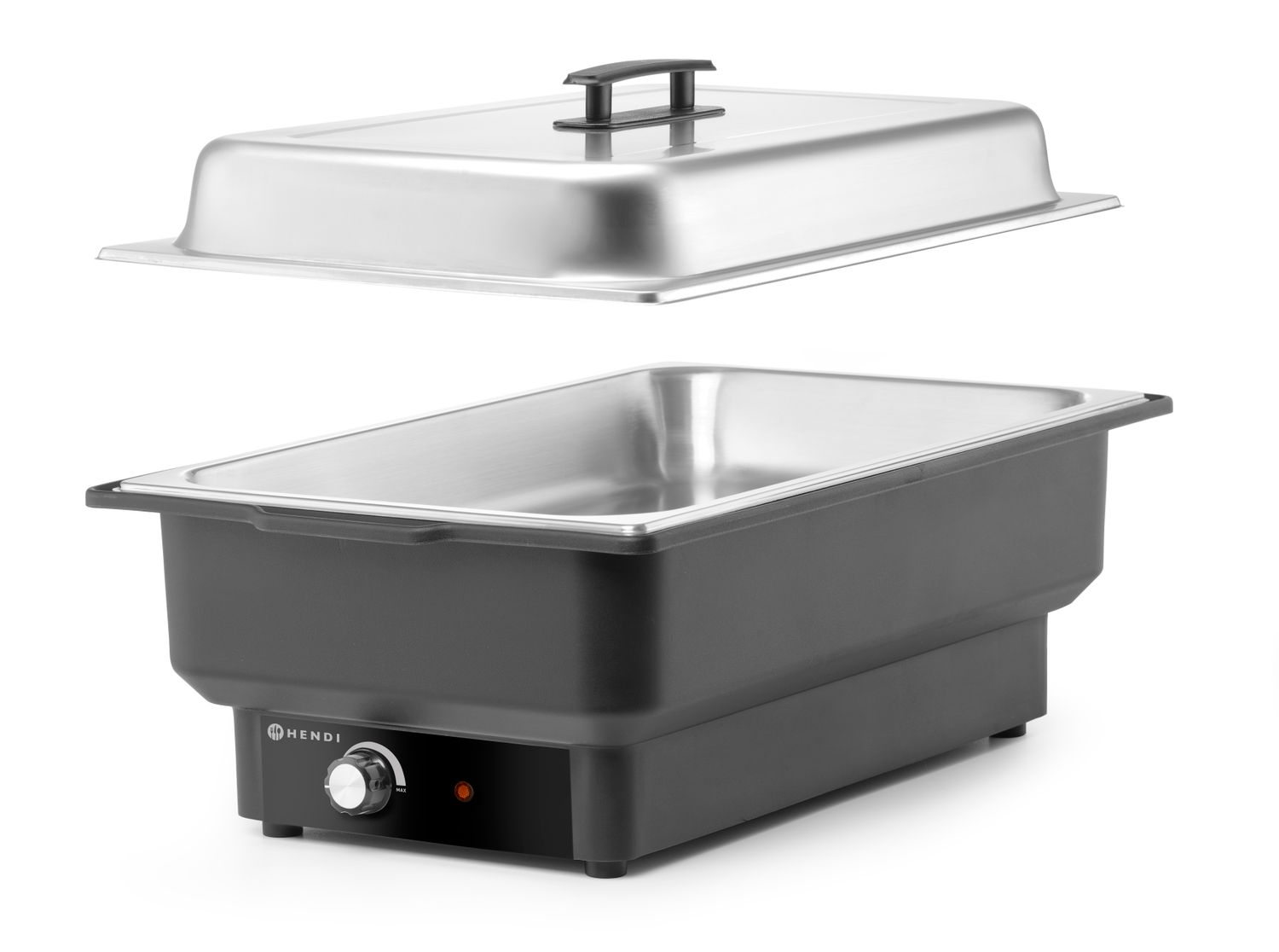 Chafing dish elektrický Tellano, HENDI, Kitchen Line, GN 1/1, 9L, 220-240V/900W, 575x349x(H)278mm