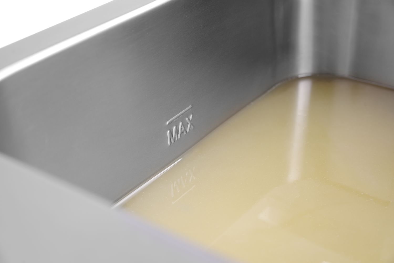 HENDI | Indukční fritéza s výpustí, objem 8 litrů, Profi Line, Světle šedá, 230V/3500W, 288x619x(H)408mm