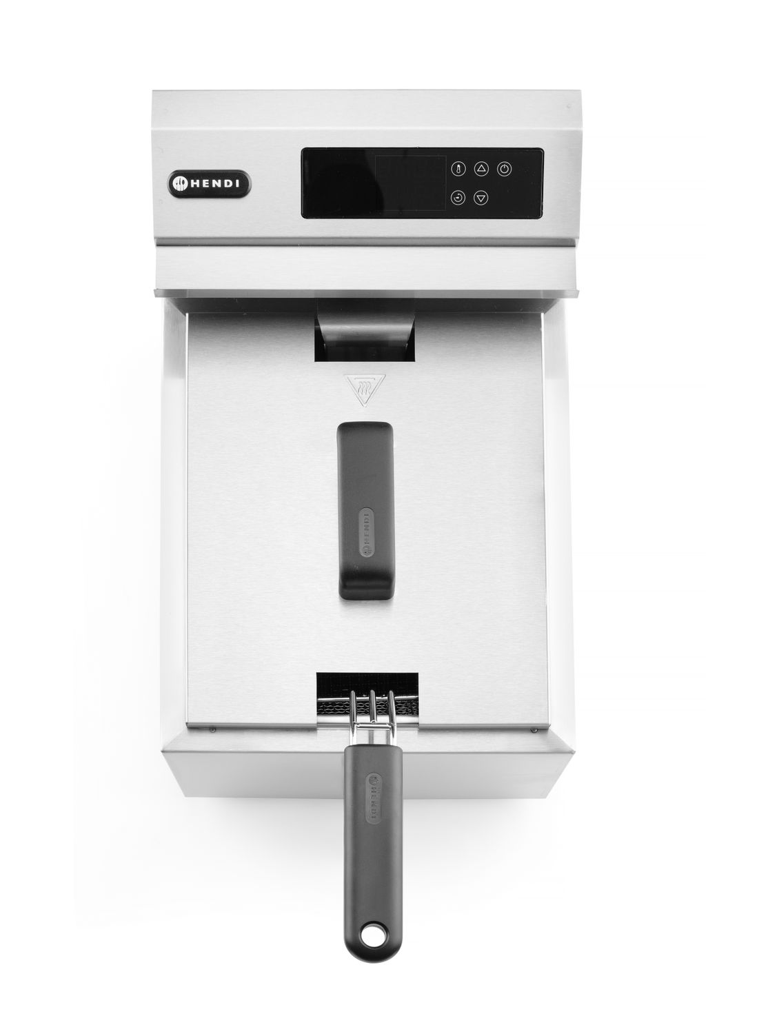 HENDI | Fritéza s výpustí digitální, objem 8 litrů, Profi Line, 8L, 230V/3500W, 305x515x(H)345mm