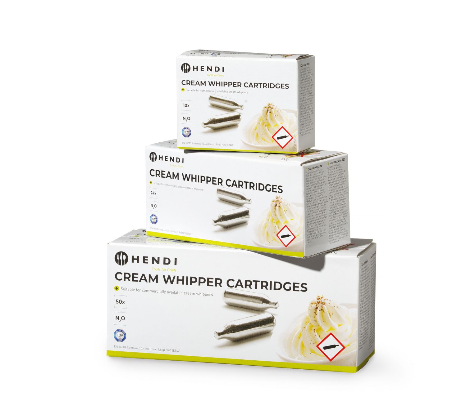 Bombičky do láhví na šlehačku, HENDI, 24 ks