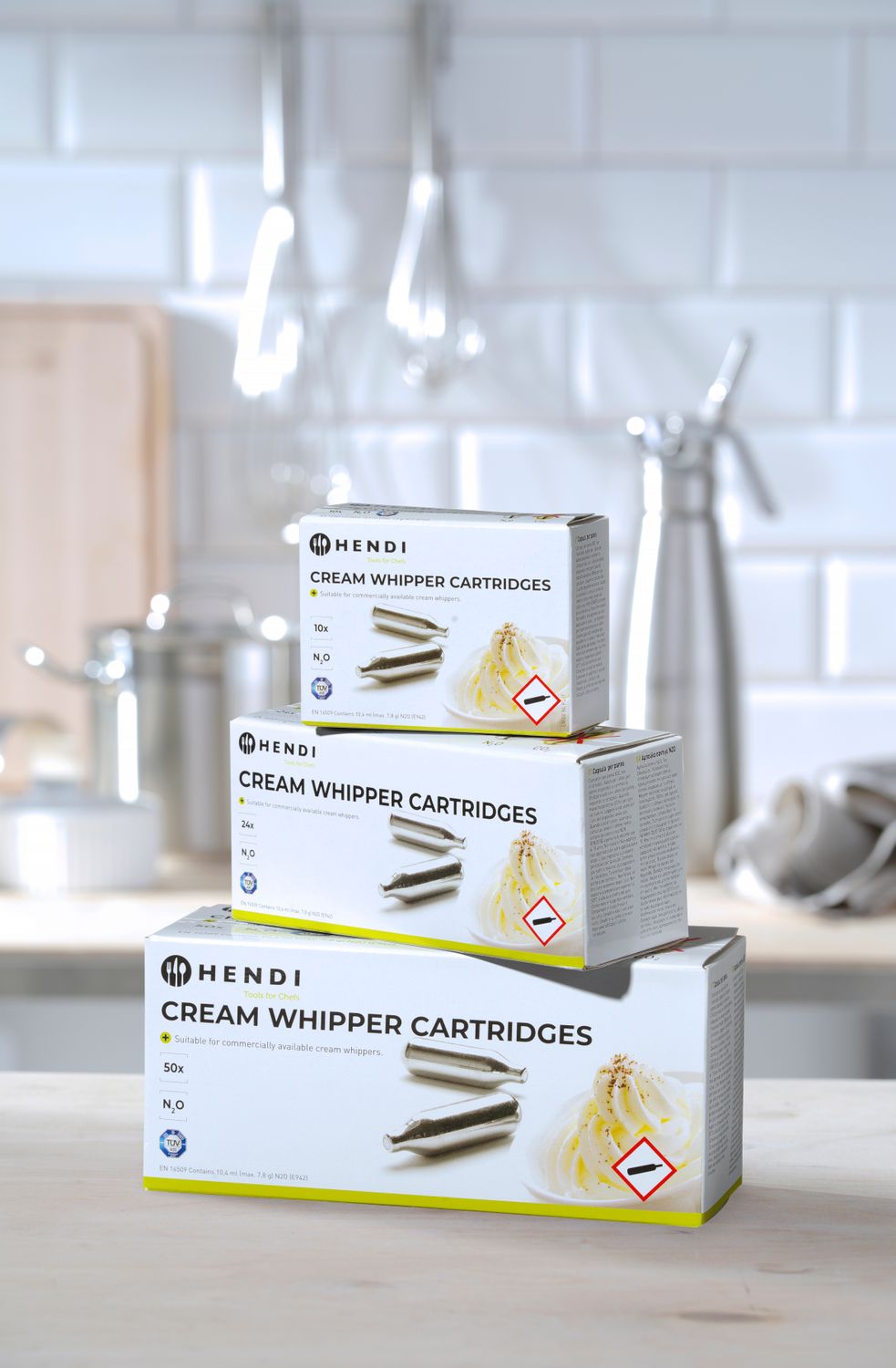Bombičky do láhví na šlehačku, HENDI, 24 ks
