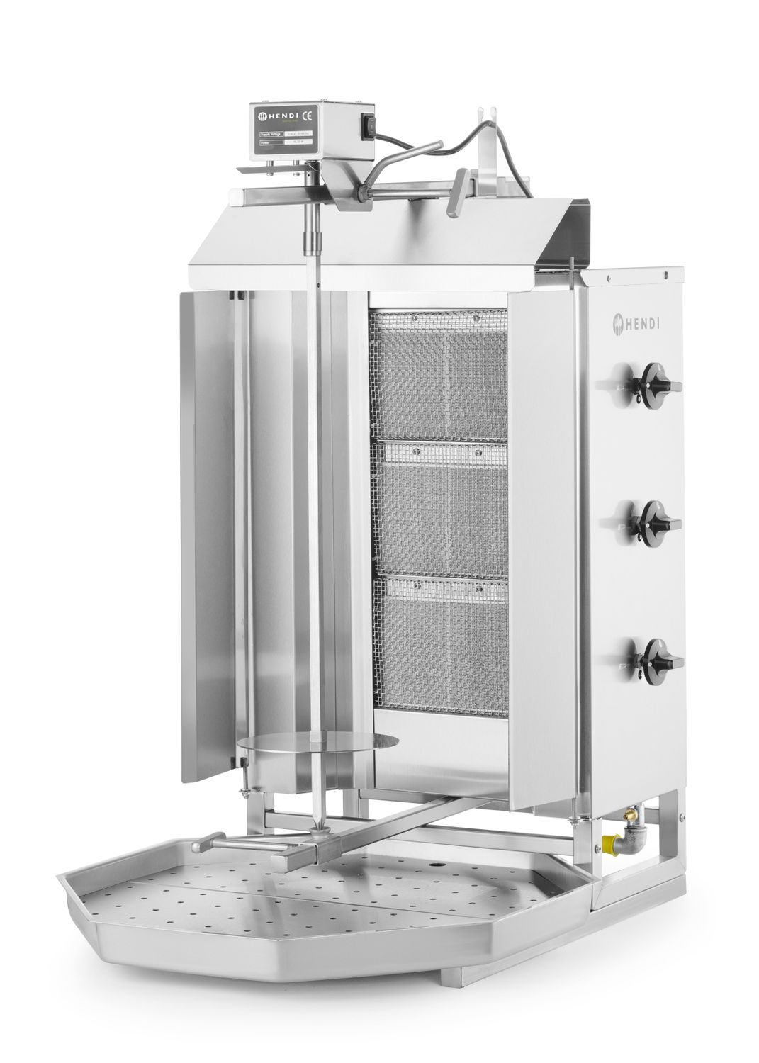 Plynový gril na kebab Profi Line, HENDI, Profi Line, 9,75kW, 470x550x(H)960mm