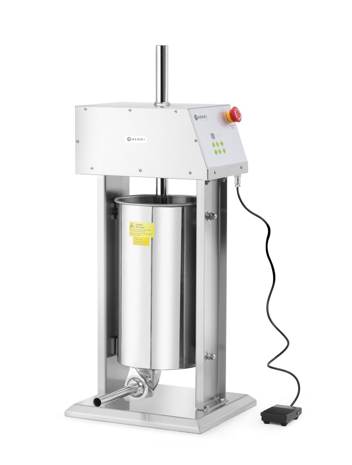 Plnička na klobásy elektrická, obj. 15 l, HENDI, 15L, 230V/60W, 450x350x(H)750mm