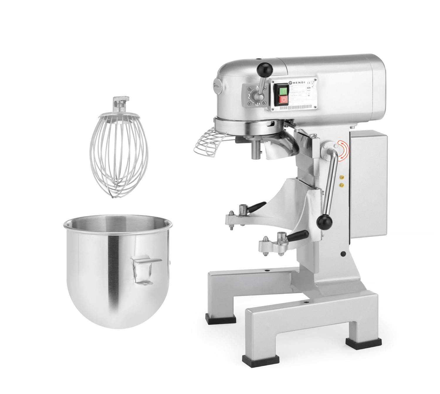 Profesionální planetární mixér Kitchen Line -itrů, HENDI, Kitchen Line, 20L, 230V/1100W, 496x570x(H)880mm