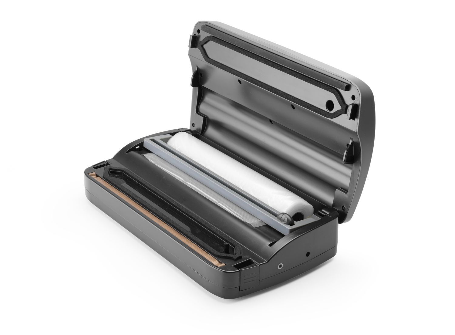 Vakuová balička s podavačem rolí - lamelová, HENDI, Budget Line, 385x205x(H)95mm