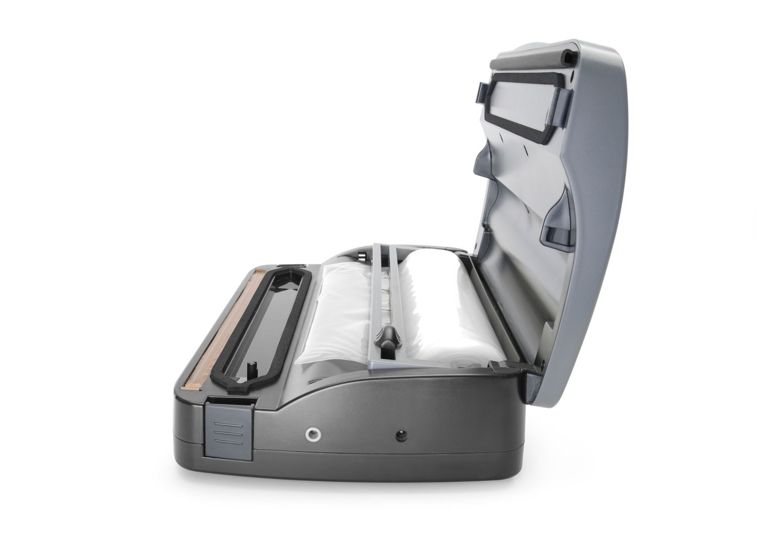 Vakuová balička s podavačem rolí - lamelová, HENDI, Budget Line, 385x205x(H)95mm