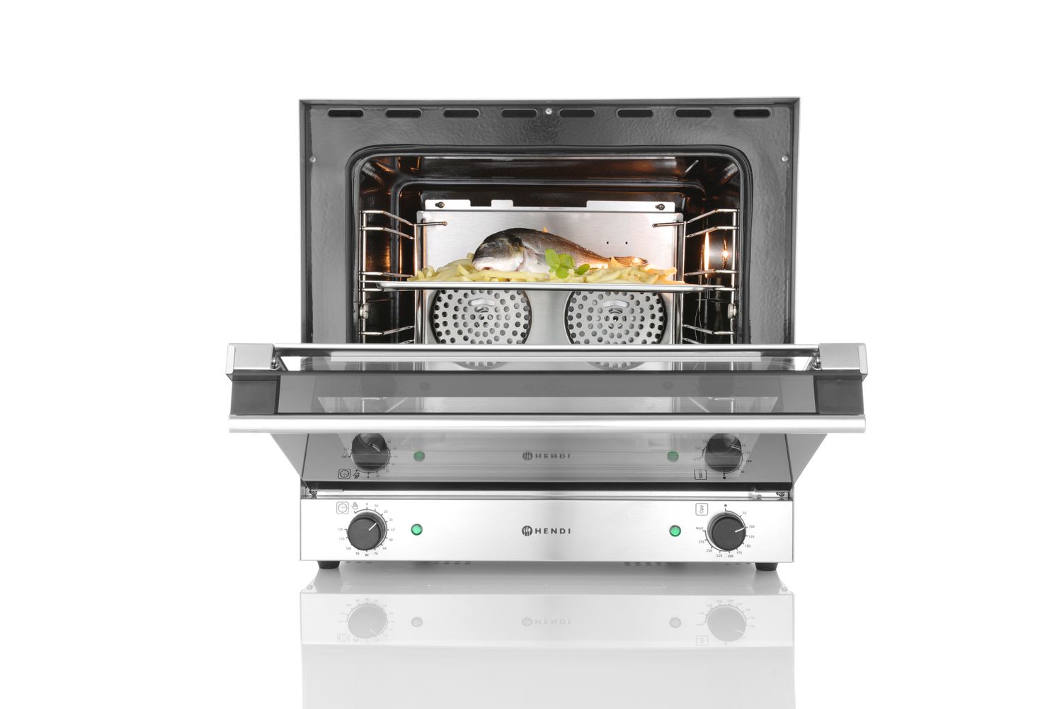 HENDI | Horkovzdušná trouba H90, objem 62L, 230V/2670W, 595x624x(H)572mm