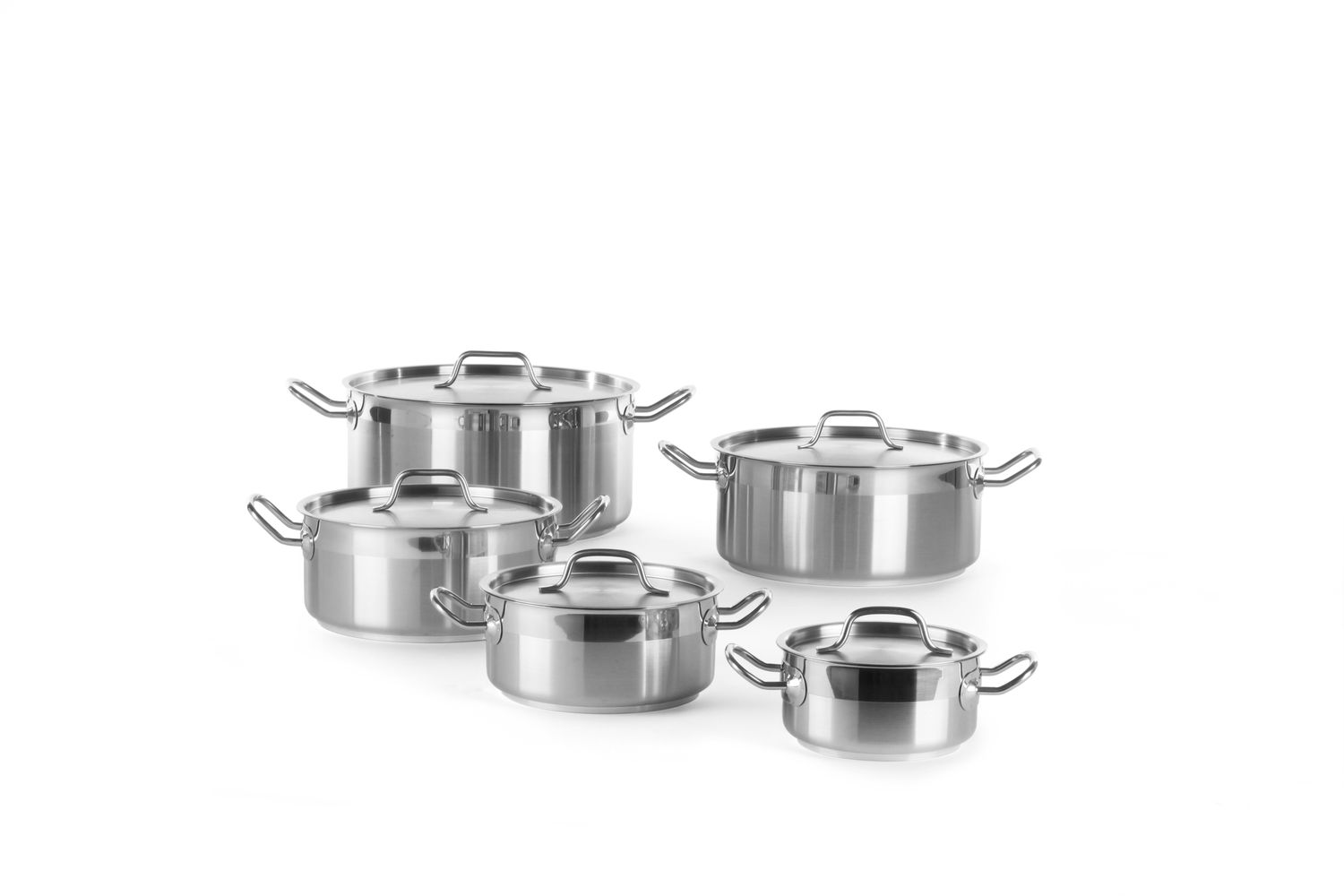 HENDI | Nízký hrnec s poklicí, Profi Line, objem 12L, ⌀320x(H)150mm