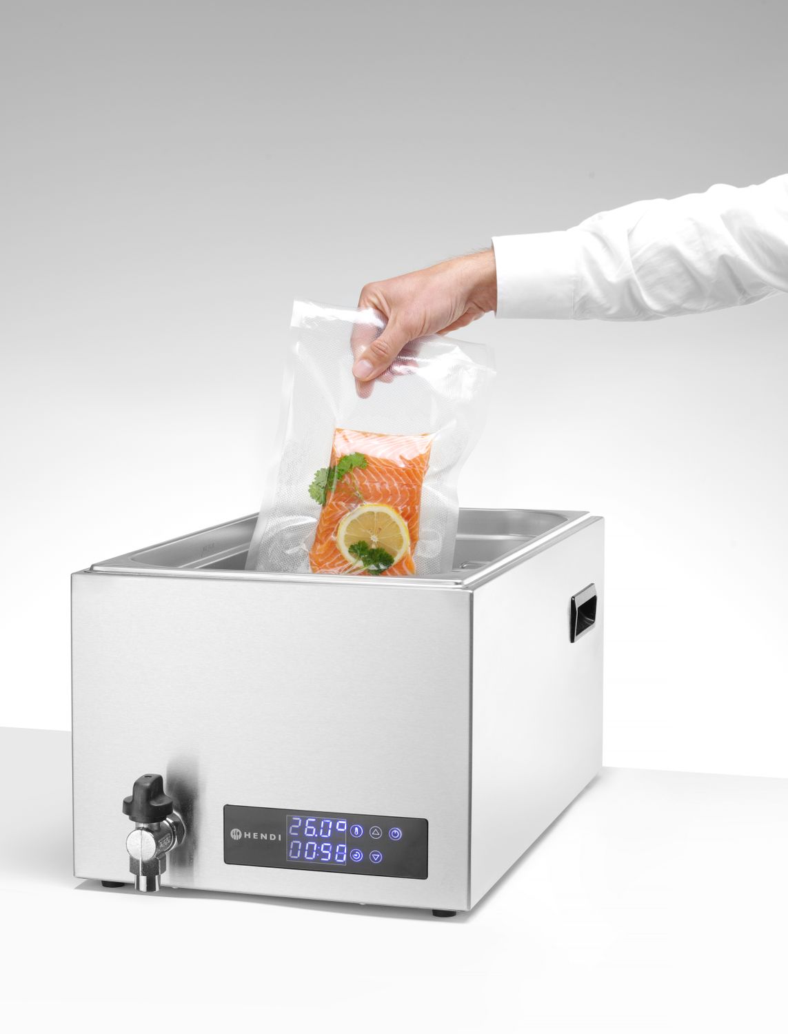 Přístroj Sous vide GN 1/1, HENDI, 20L, 230V/600W, 350x680x(H)275mm