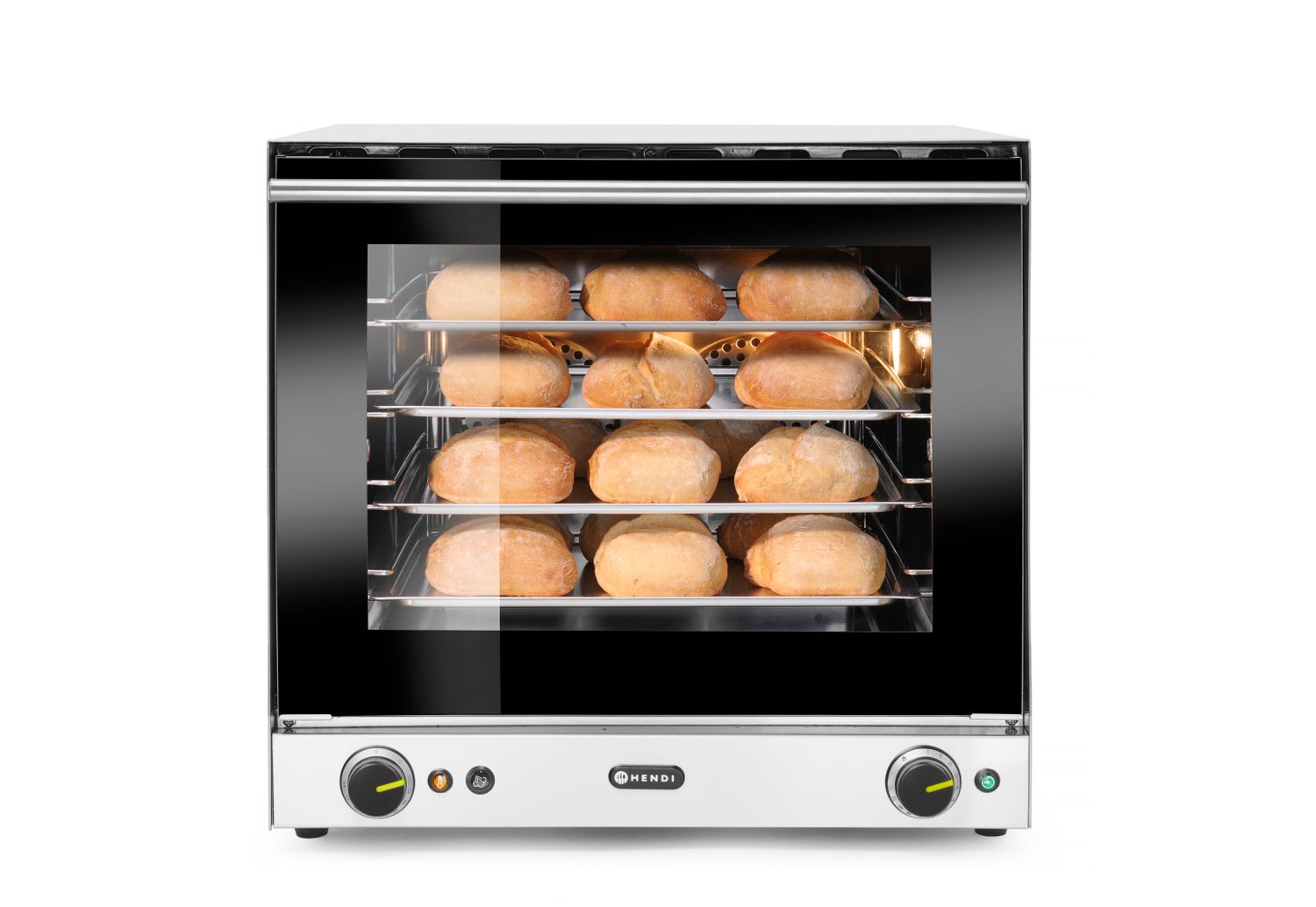 HENDI | Horkovzdušná trouba H90S se zvlhčováním, objem 62L, 230V/2670W, 595x624x(H)572mm