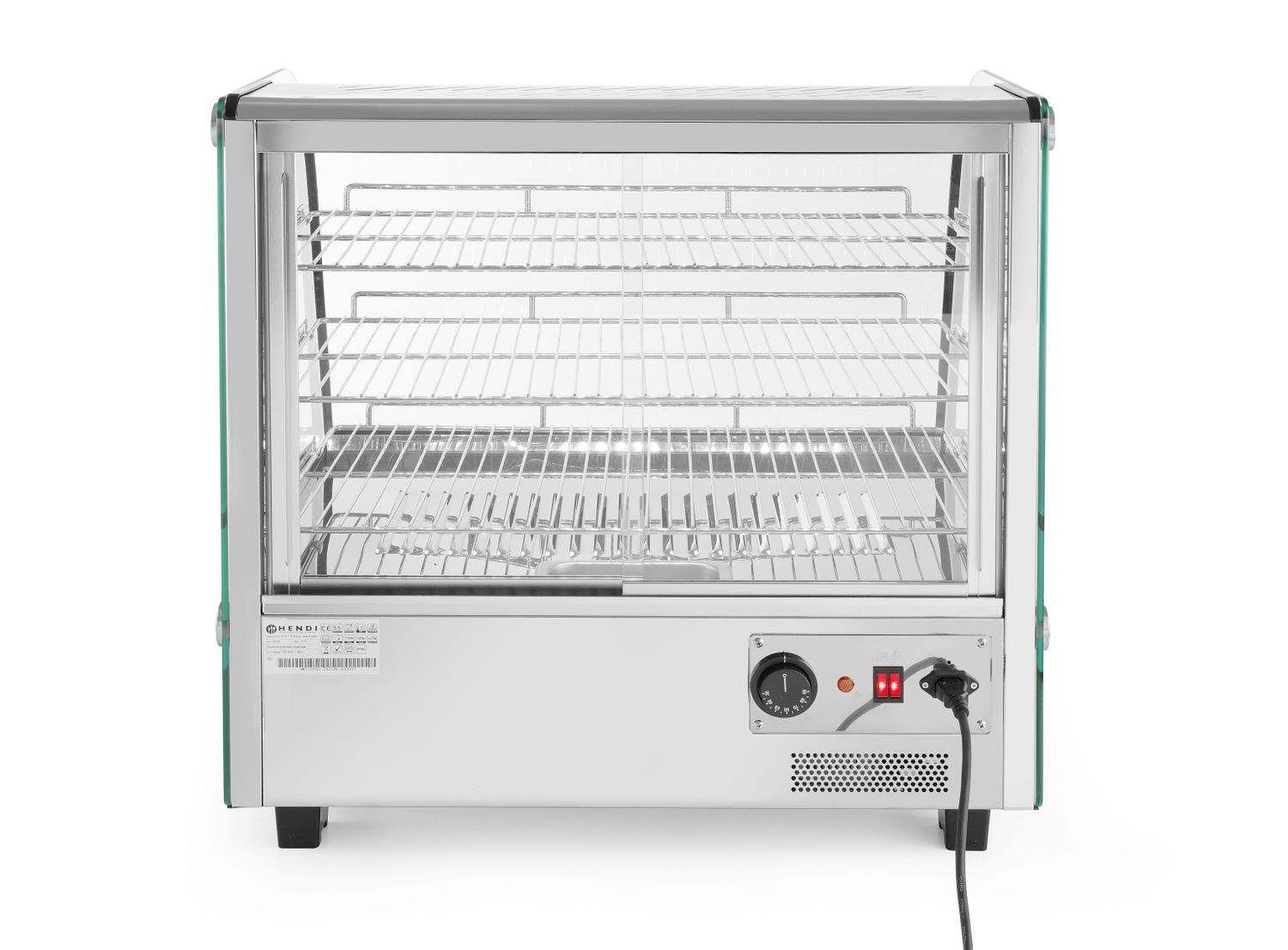 Vitrína ohřívací nastavitelná, HENDI, 120 litrů, 230V/1100W, 685x575x(H)680mm