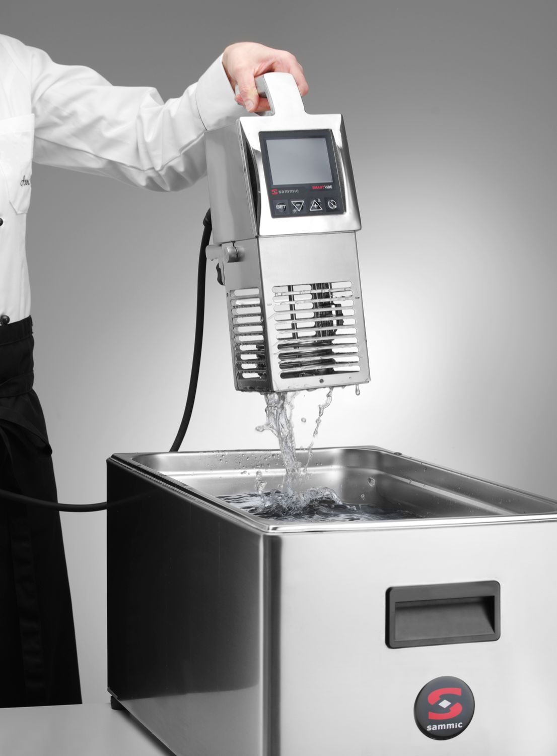 Ponorný cirkulátor na vaření sous vide SmartVide 9 , Sammic, Stříbrná, 230V/2000W, 124x140x(H)360mm