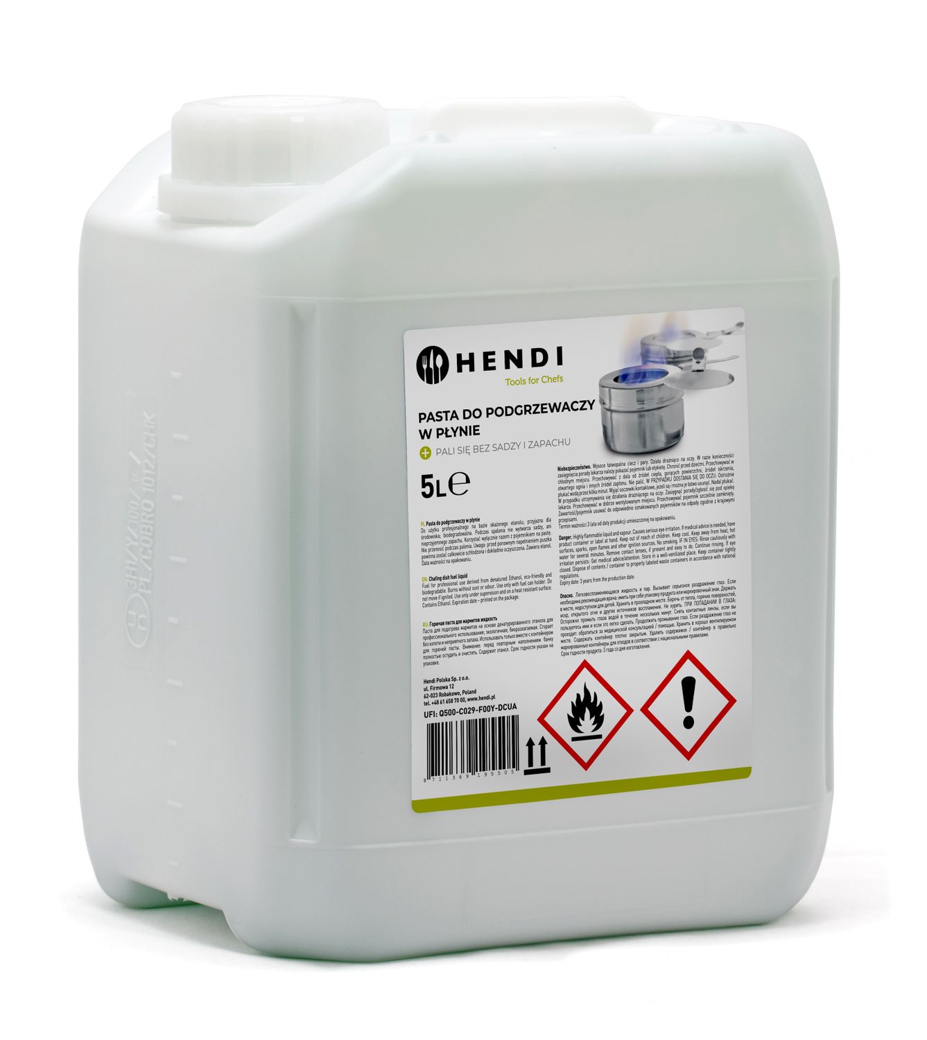 HENDI | Hořlavá pasta pod chafing kanystr 5 litrů