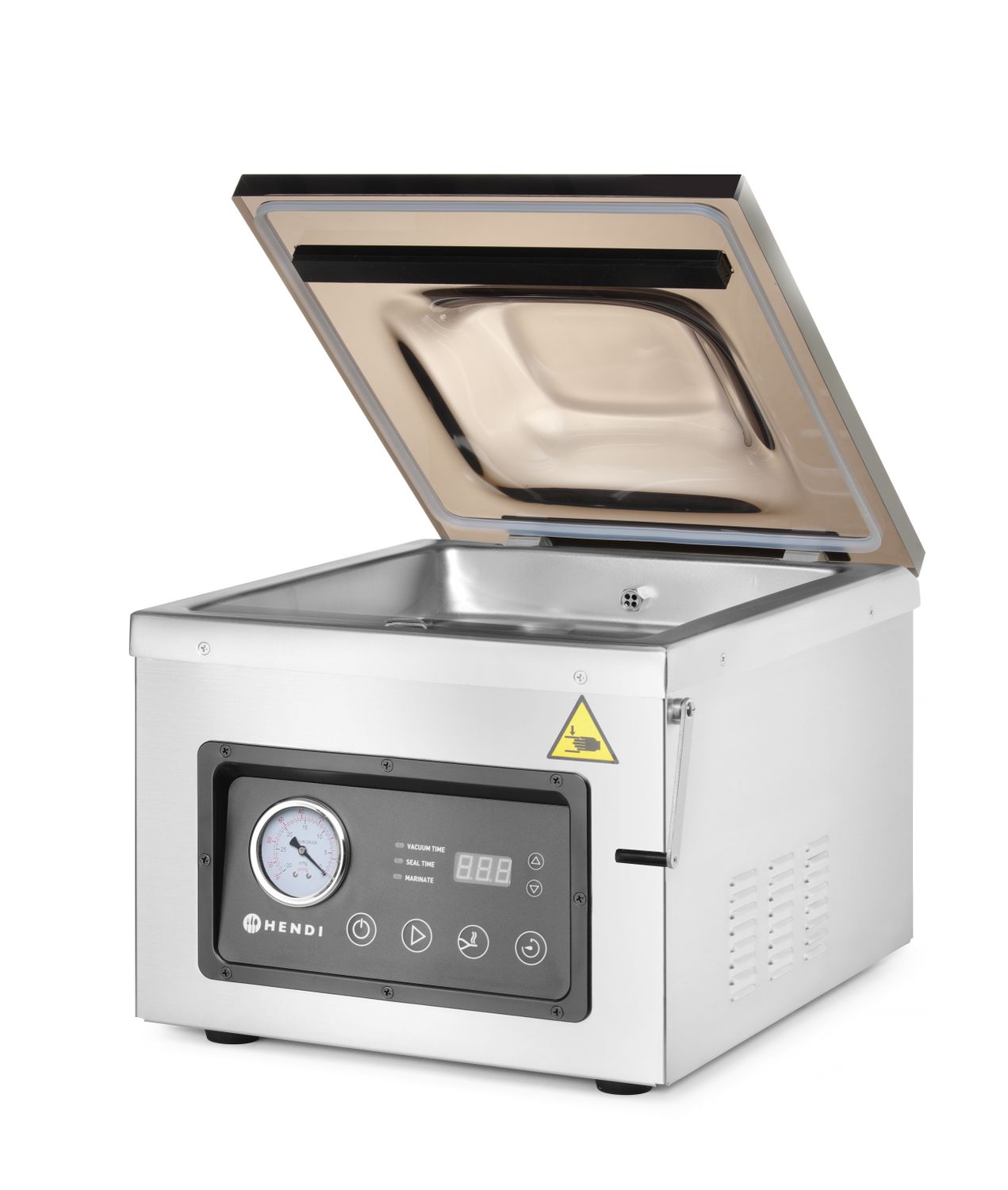 Vakuová balička - komora 260, HENDI, Profi Line, těsnicí lišta 260 mm, 240V/1000W, 330x480x(H)361mm