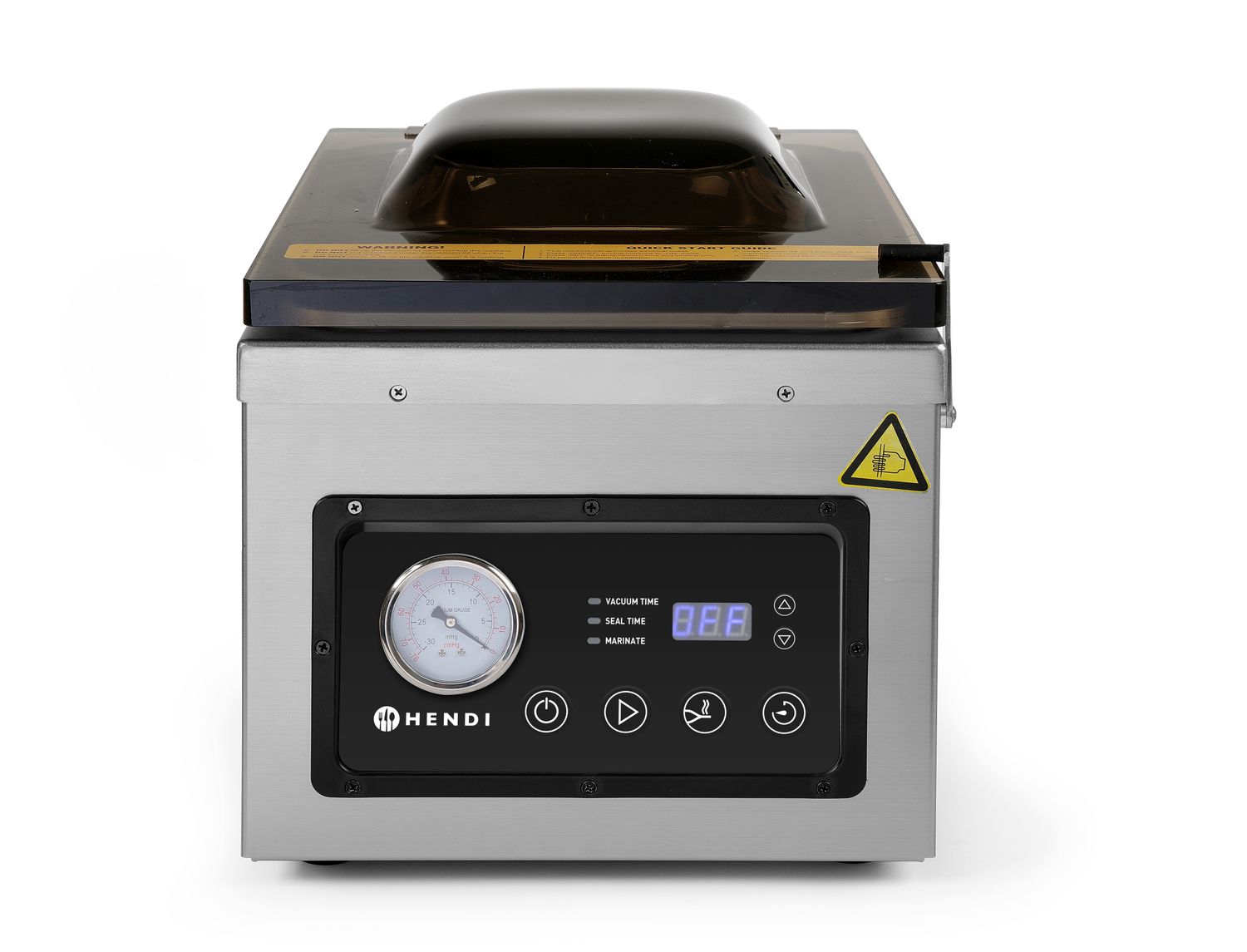 Vakuová balička - komora 260, HENDI, Profi Line, těsnicí lišta 260 mm, 240V/1000W, 330x480x(H)361mm
