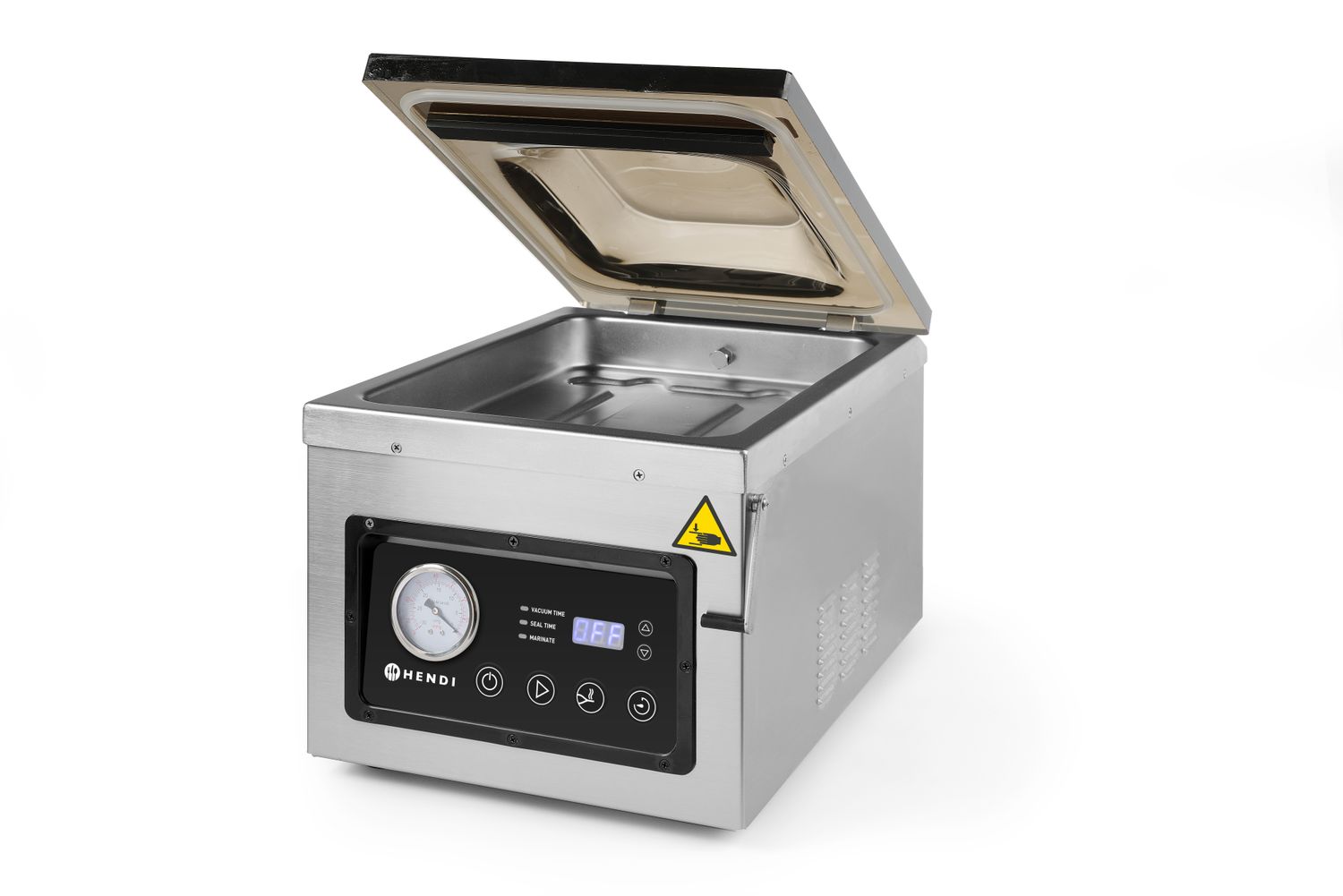 Vakuová balička - komora 260, HENDI, Profi Line, těsnicí lišta 260 mm, 240V/1000W, 330x480x(H)361mm