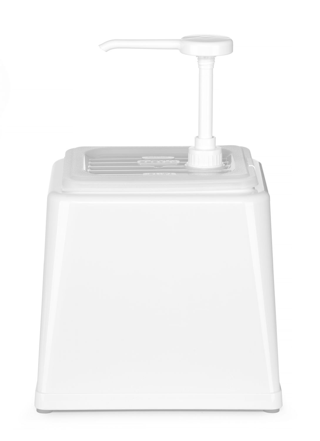 Zásobník na omáčky s pumpičkou, HENDI, 2,5L, Bílá, 230x210x(H)327mm