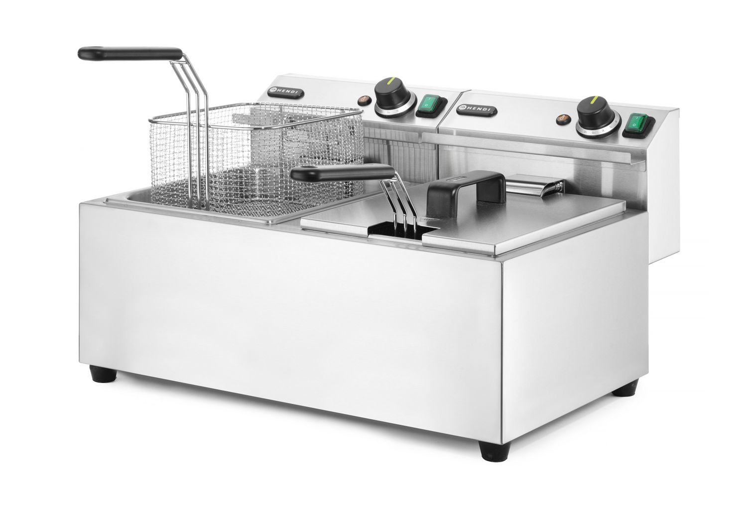 HENDI | Fritéza, objem 2x8 litrů, Profi Line, 230V/7000W, 605x460x(H)369mm
