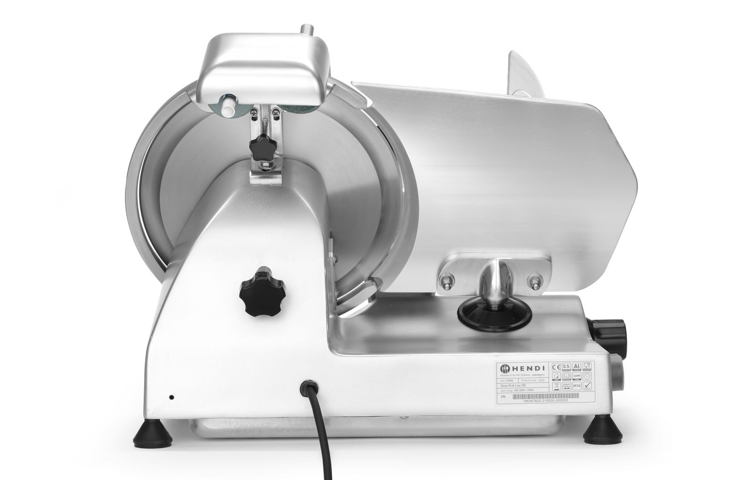 Nářezový stroj 250, HENDI, Profi Line, 230V/320W, 514x484x(H)373mm