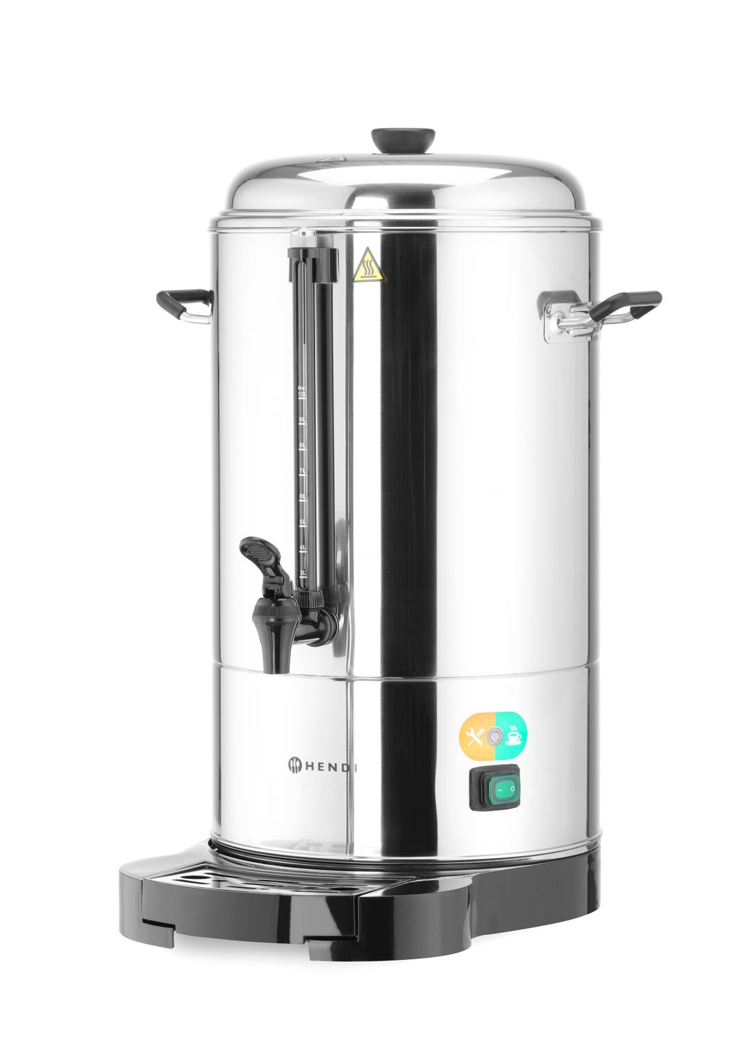 Dvojstěnný perkolátor, HENDI, 10L, 230V/1500W, 370x390x(H)525mm