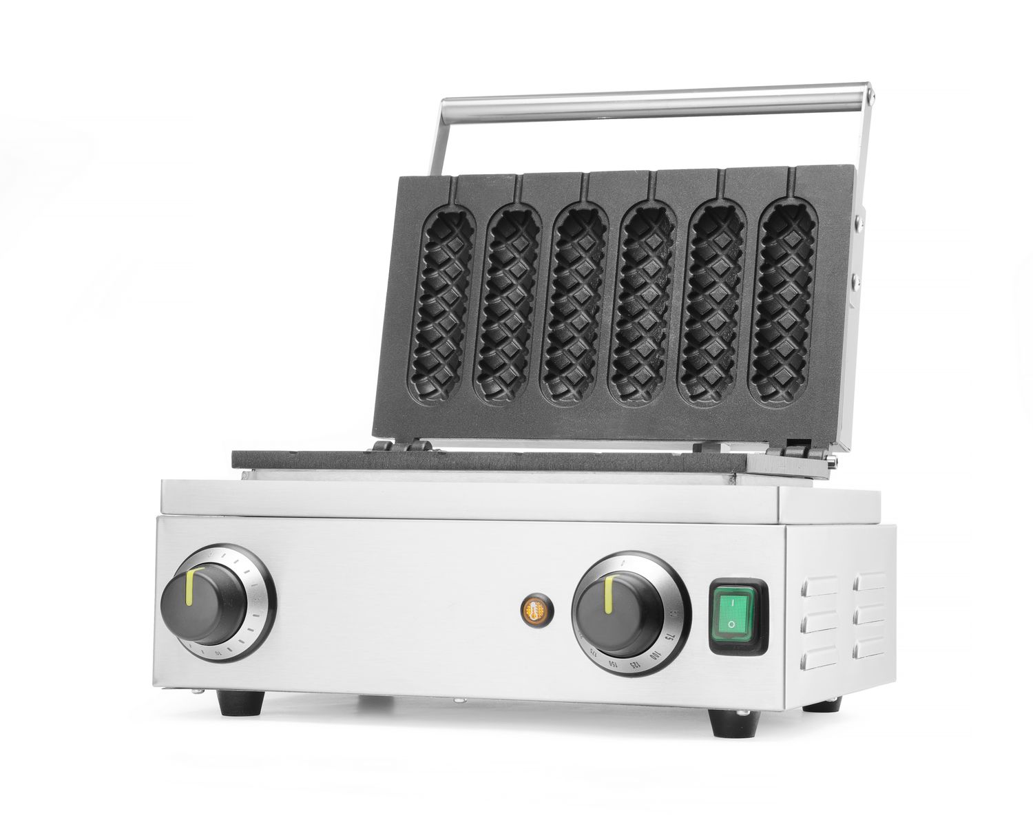 HENDI | Vaflovač na kukuřičné psíky, HENDI, 230V/1550W, 390x378x(H)229mm
