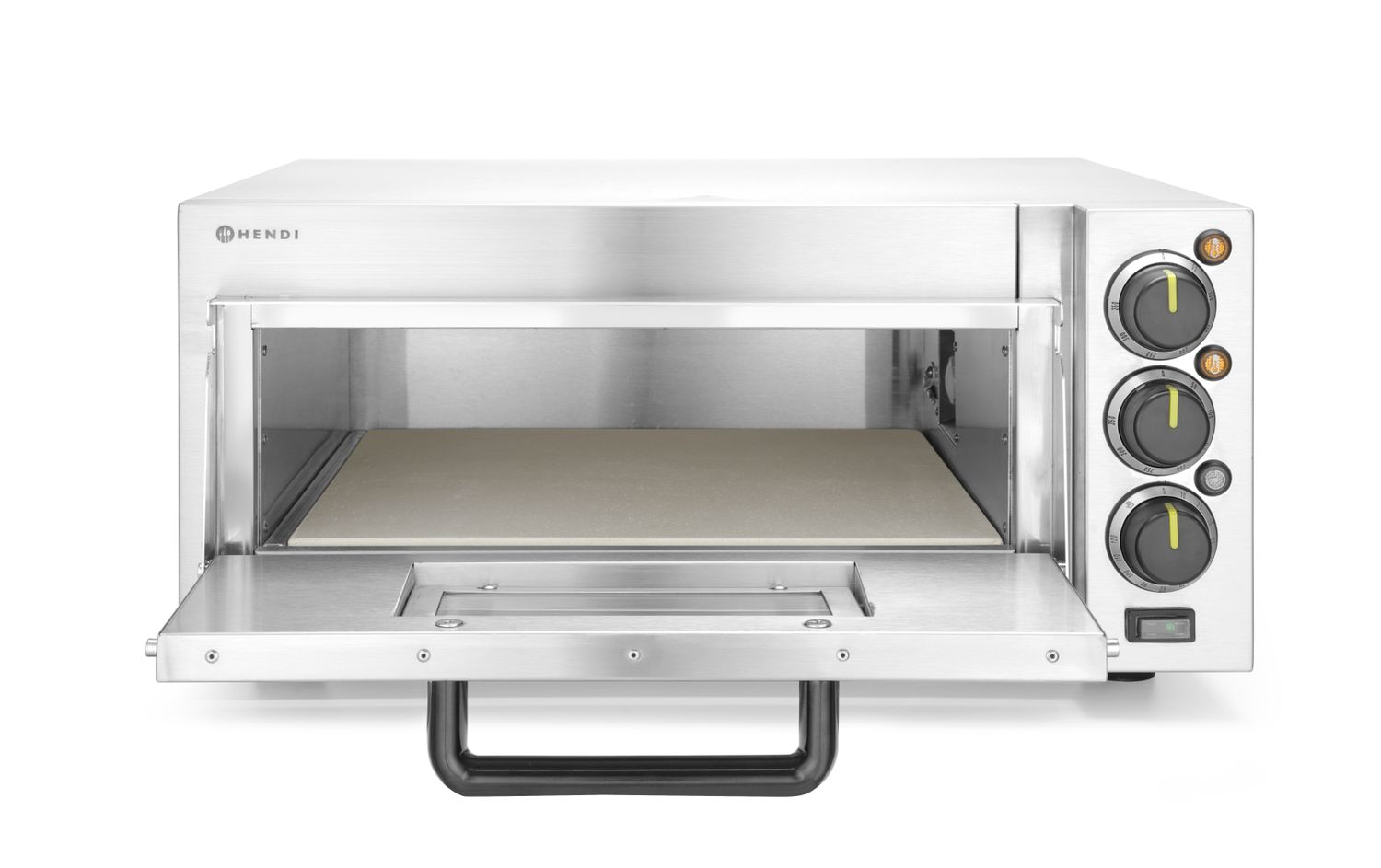 Jednokomorová pec na pizzu 2000 W, HENDI, Stříbrná, 230V/2000W, 580x560x(H)275mm