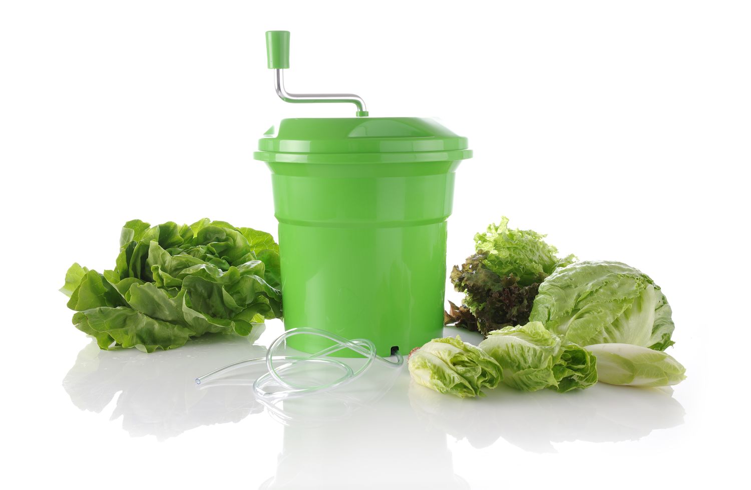 Odstředivka na salát, HENDI, 12L, Zelená, ø335x(H)430mm