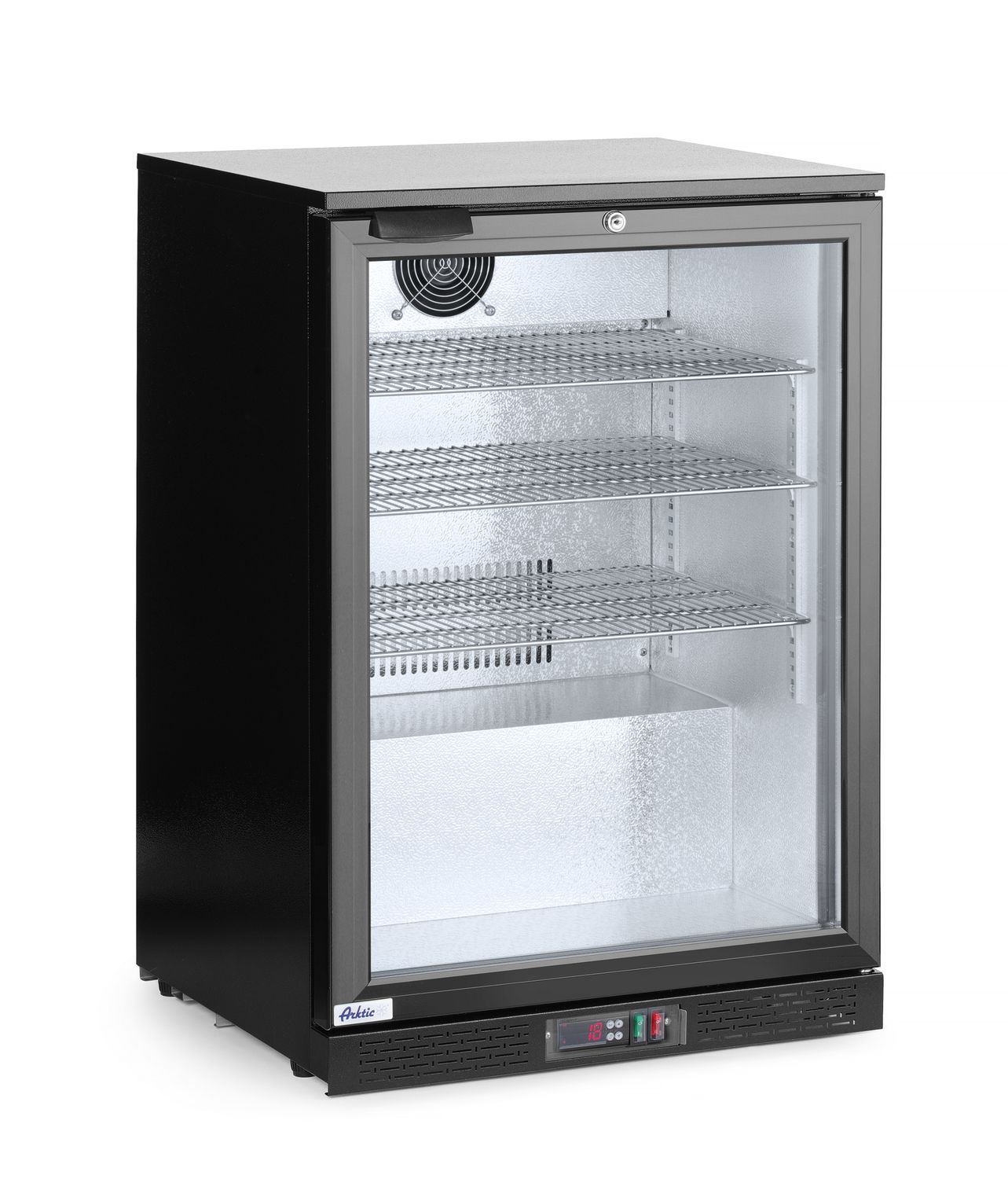 Jednodveřová chladnička s barovým pultem, Arktic, 105L, Černá, 220-240V/120W, 600x530x(H)865mm