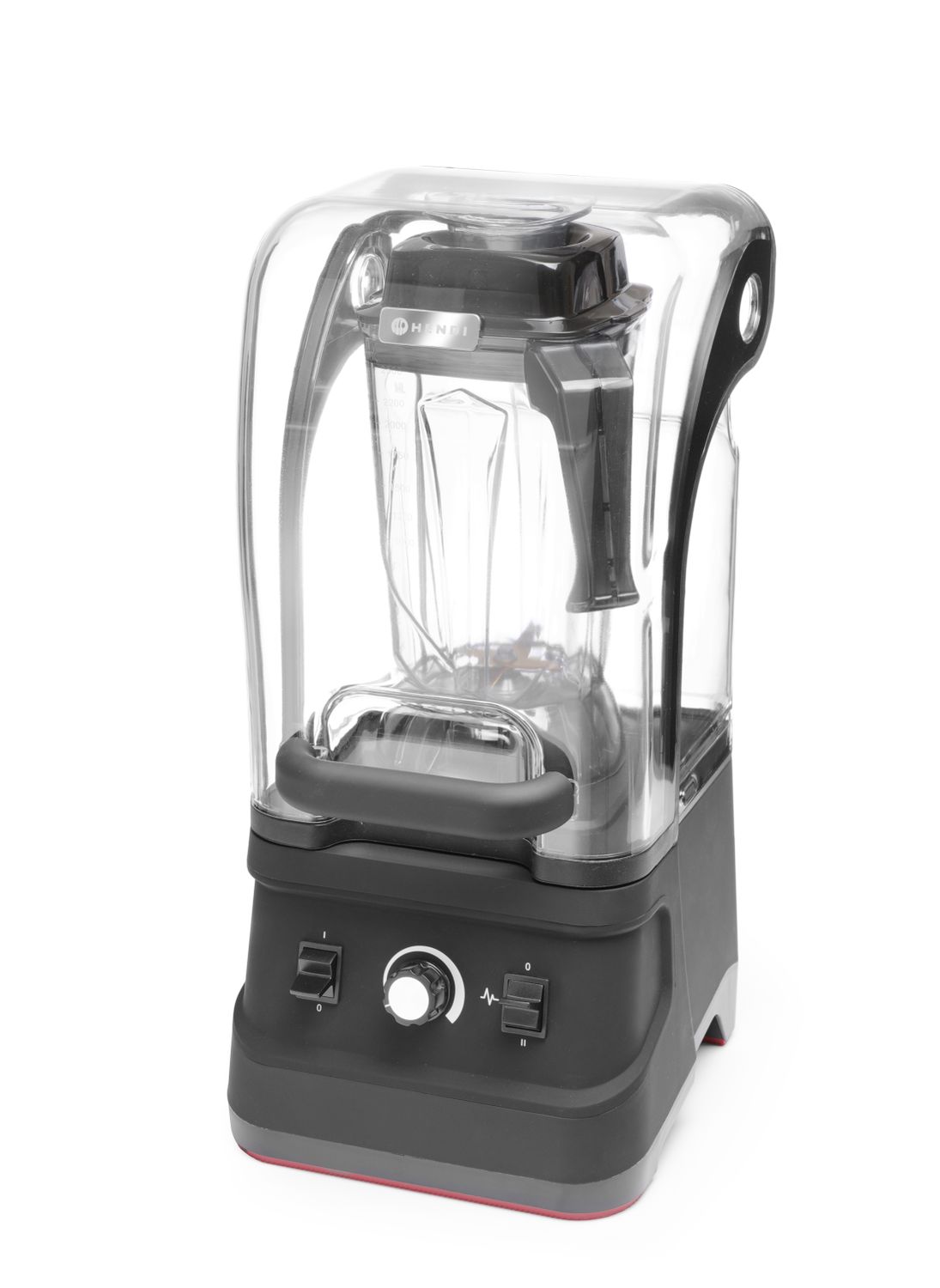 Barový mixér se zvukovou skříní, HENDI, 2,5L, Černá, 220-240V/1680W, 250x300x(H)540mm