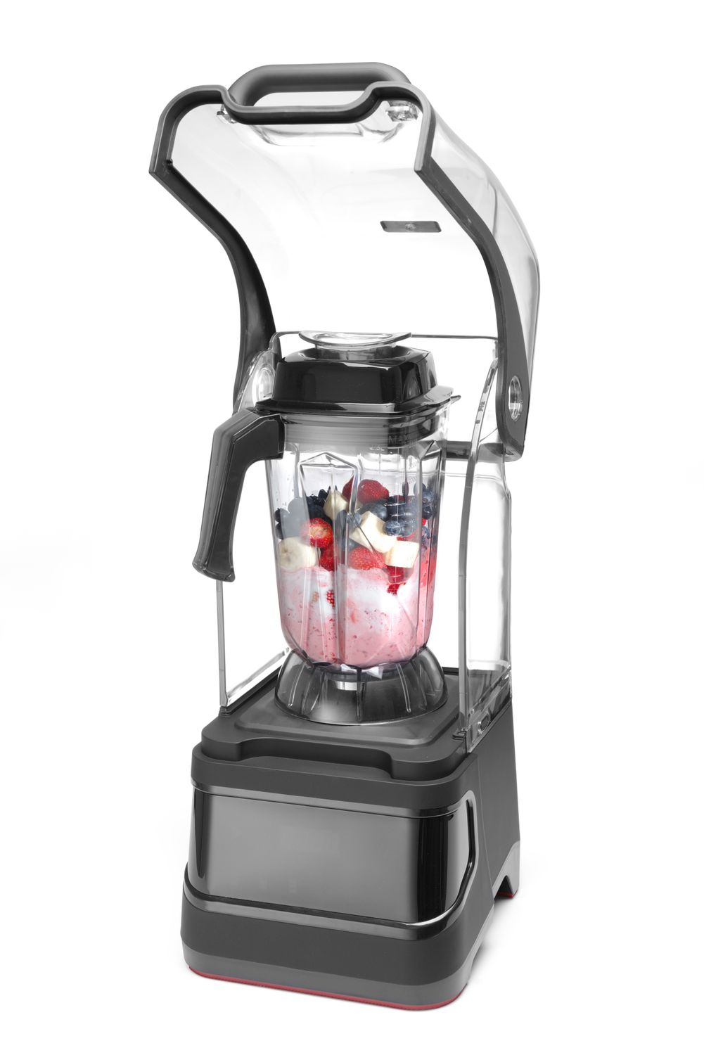Barový mixér digitální se zvukovou skříní, HENDI, 2,5L, Černá, 220-240V/1680W, 250x300x(H)546mm