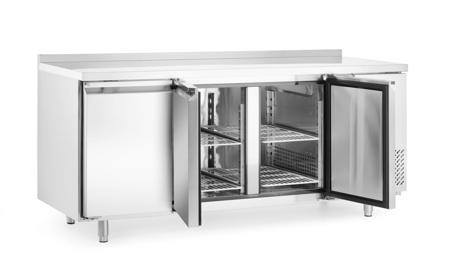 Třídveřový chladicí stůl s postranními jednotkami, Arktic, Profi Line, GN 1/1, 420L, 230V/400W, 1795x700x(H)879mm