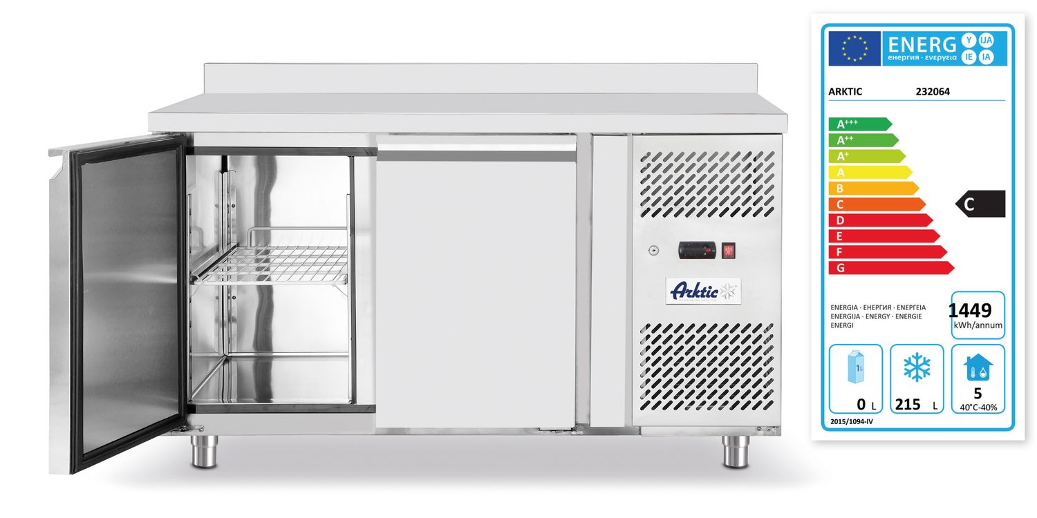 Mrazicí stůl dvoudveřový s bočními jednotkami, Arktic, Profi Line, GN 1/1, 420L, 230V/600W, 1360x700x(H)910mm