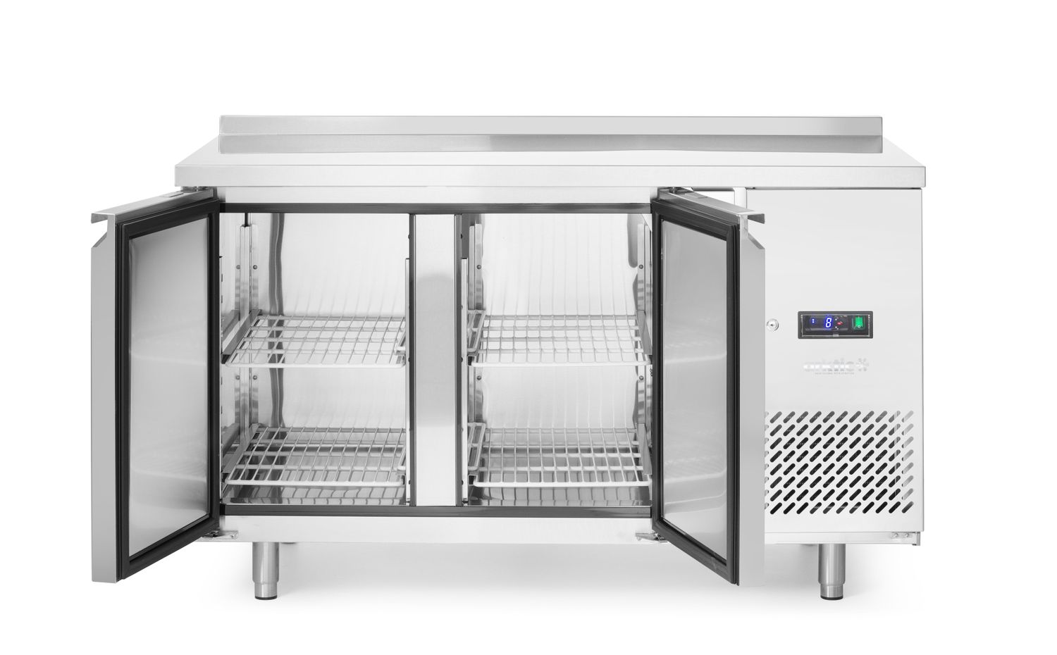 Mrazicí stůl dvoudveřový s bočními jednotkami, Arktic, Profi Line, GN 1/1, 420L, 230V/600W, 1360x700x(H)910mm