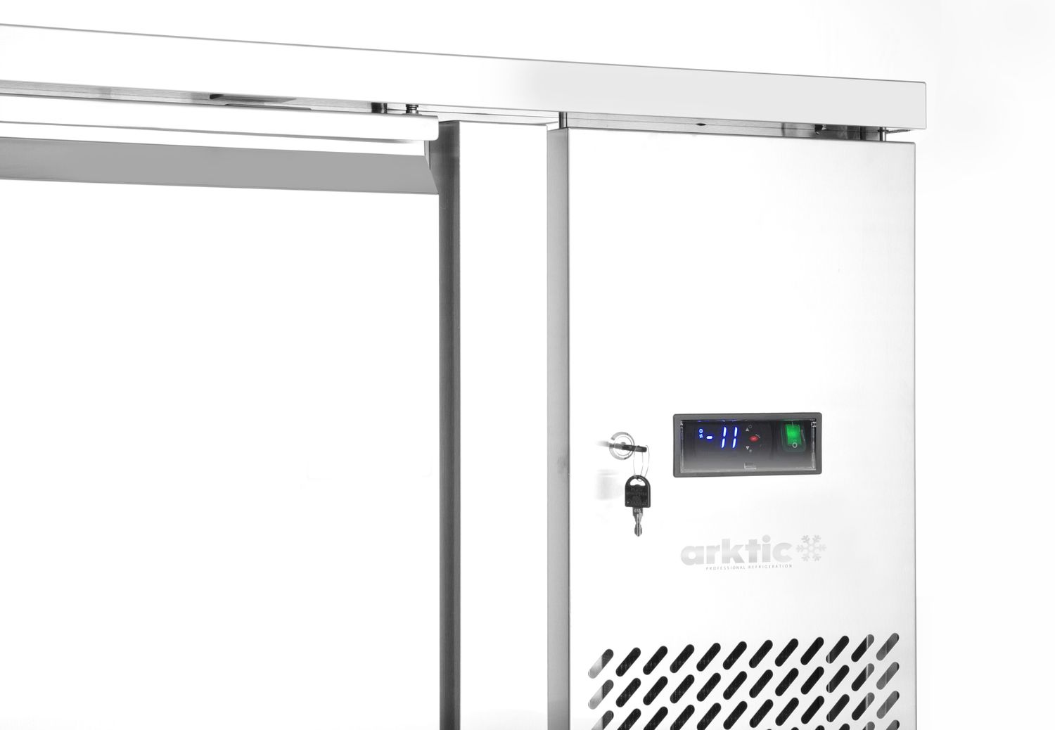 Mraznička kombinovaná, třídveřová, s boční montáží, Arktic, Profi Line, GN 1/1, 420L, 230V/600W, 1796x700x(H)879mm