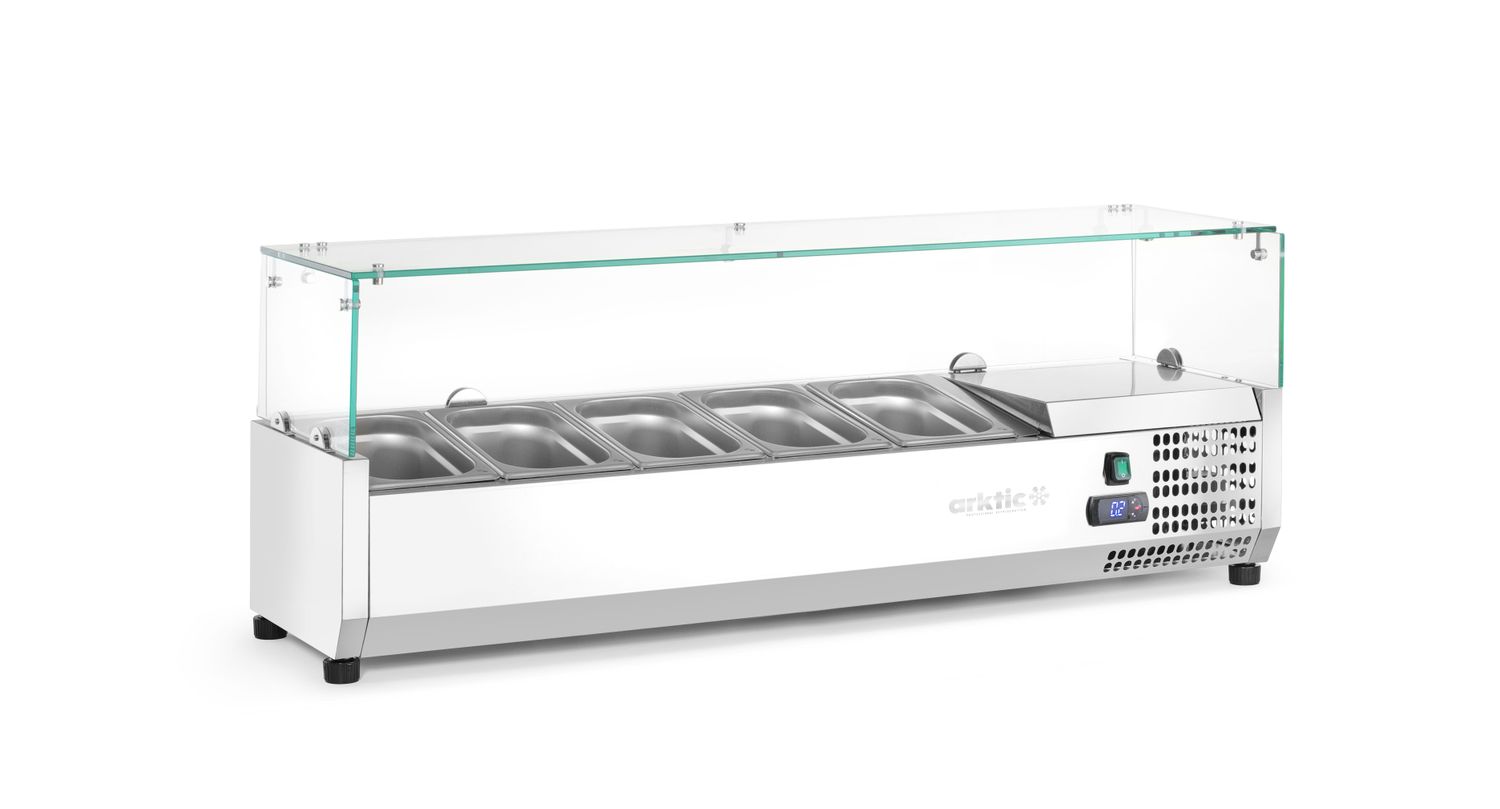Chladicí zásobník GN 1/4, Arktic, 5 x GN 1/4, 230V/180W, 1205x335x(H)460mm