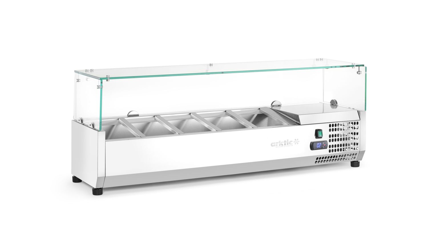 Chladicí zásobník GN 1/4, Arktic, 5 x GN 1/4, 230V/180W, 1205x335x(H)460mm