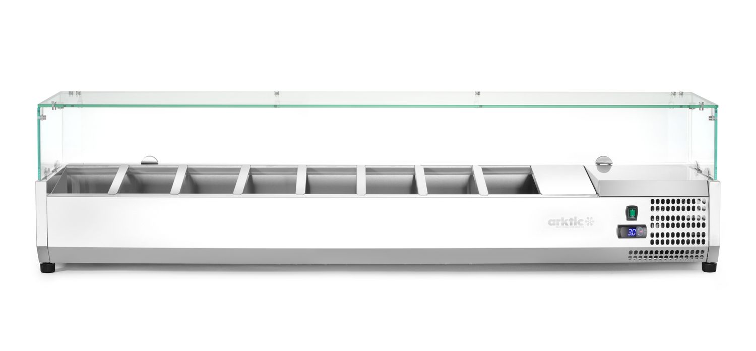 Chladicí zásobník GN 1/4, Arktic, 8x GN 1/4, 230V/180W, 1805x335x(H)460mm
