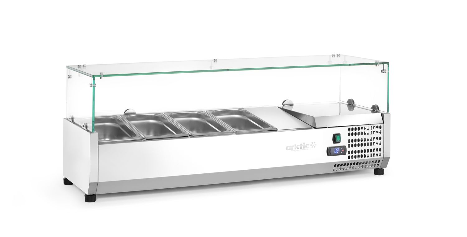 Chladicí zásobník GN 1/3, Arktic, 4x GN 1/3, 230V/180W, 1208x400x(H)456mm