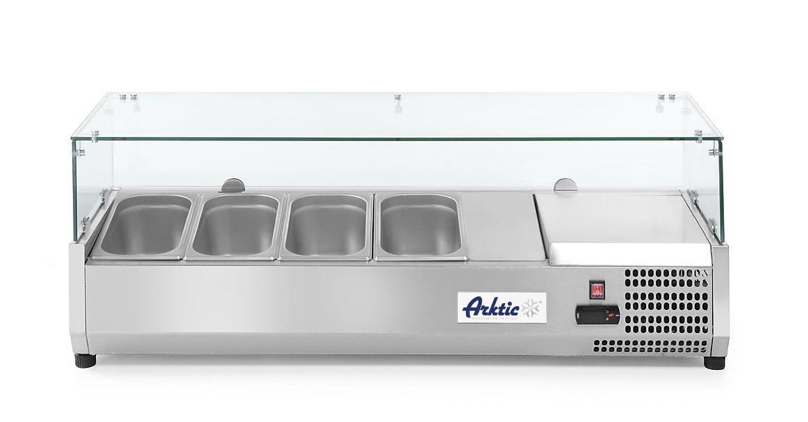 Chladicí zásobník GN 1/3, Arktic, 4x GN 1/3, 230V/180W, 1208x400x(H)456mm