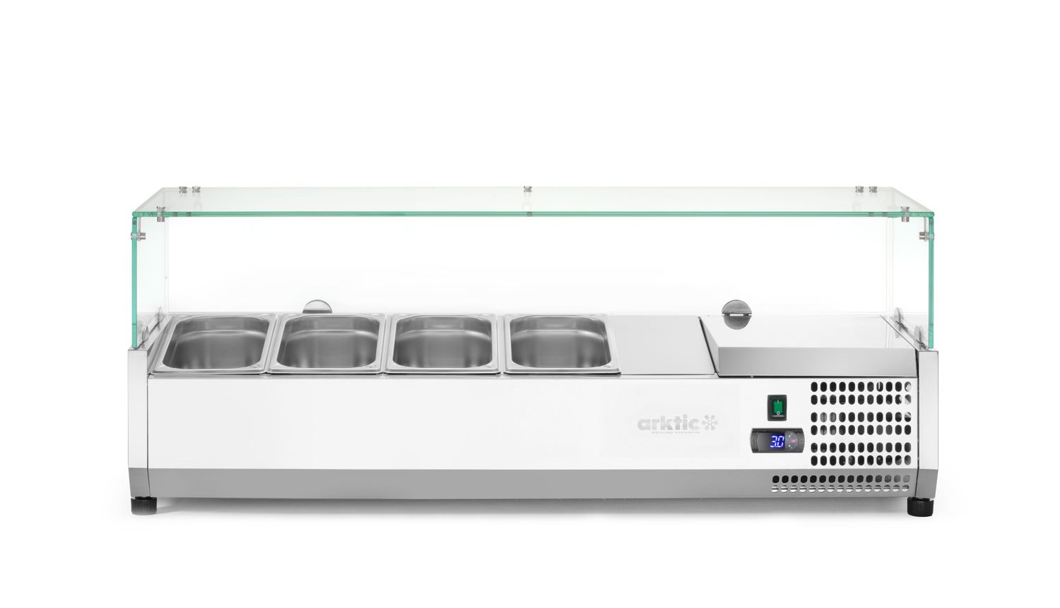 Chladicí zásobník GN 1/3, Arktic, 4x GN 1/3, 230V/180W, 1208x400x(H)456mm