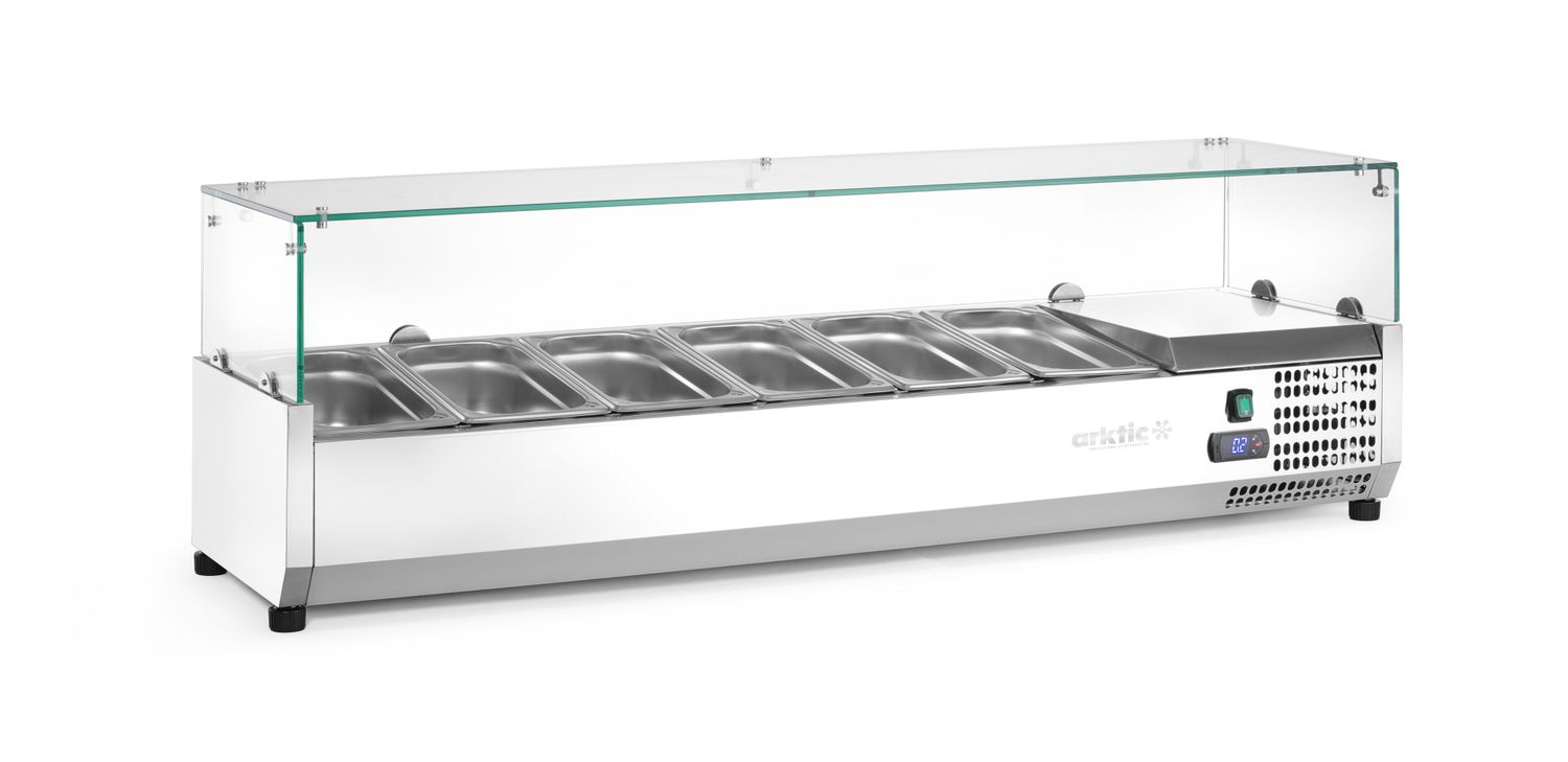 Chladicí zásobník GN 1/3, Arktic, 6x GN 1/3, 230V/180W, 1405x420x(H)456mm