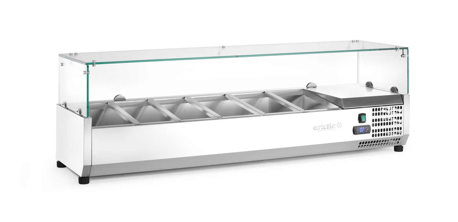 Chladicí zásobník GN 1/3, Arktic, 6x GN 1/3, 230V/180W, 1405x420x(H)456mm